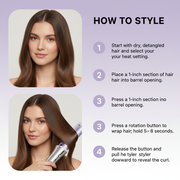 Effortless Auto-Rotating Hair Styler for Salon-Grade Bouncy Curls with Zero Heat Damage