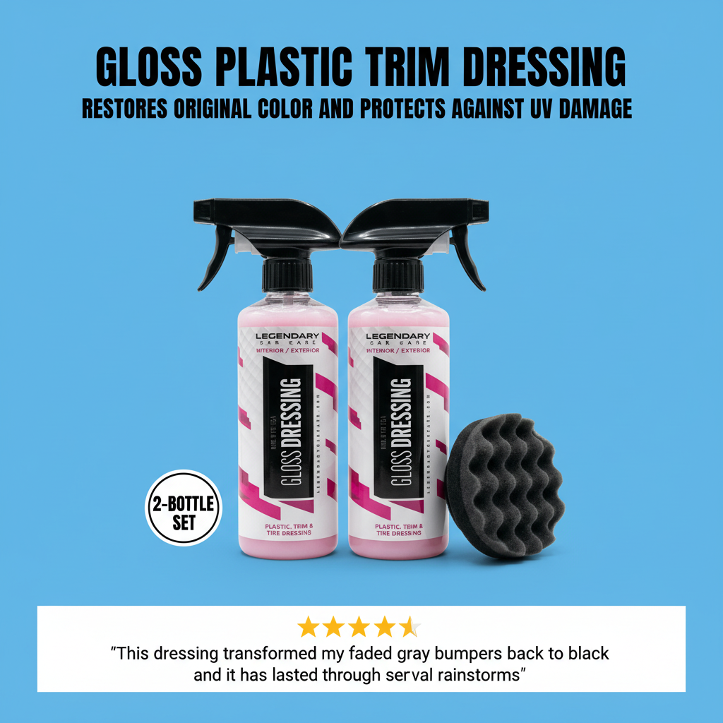Gloss Plastic Trim Dressing with Applicator