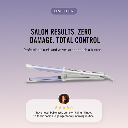 Effortless Auto-Rotating Hair Styler for Salon-Grade Bouncy Curls with Zero Heat Damage