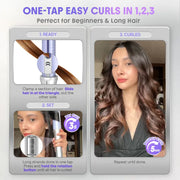 Effortless Auto-Rotating Hair Styler for Salon-Grade Bouncy Curls with Zero Heat Damage