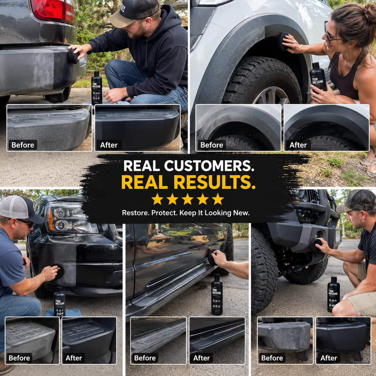 Gloss Plastic Trim Dressing with Applicator