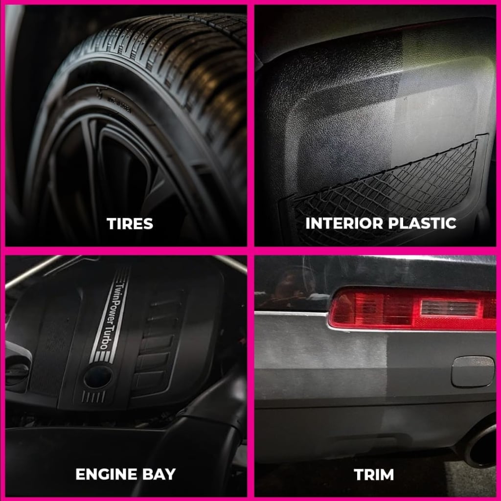 Ultimate Plastic And Tire Restorer-- Bring the Showroom Shine Back!