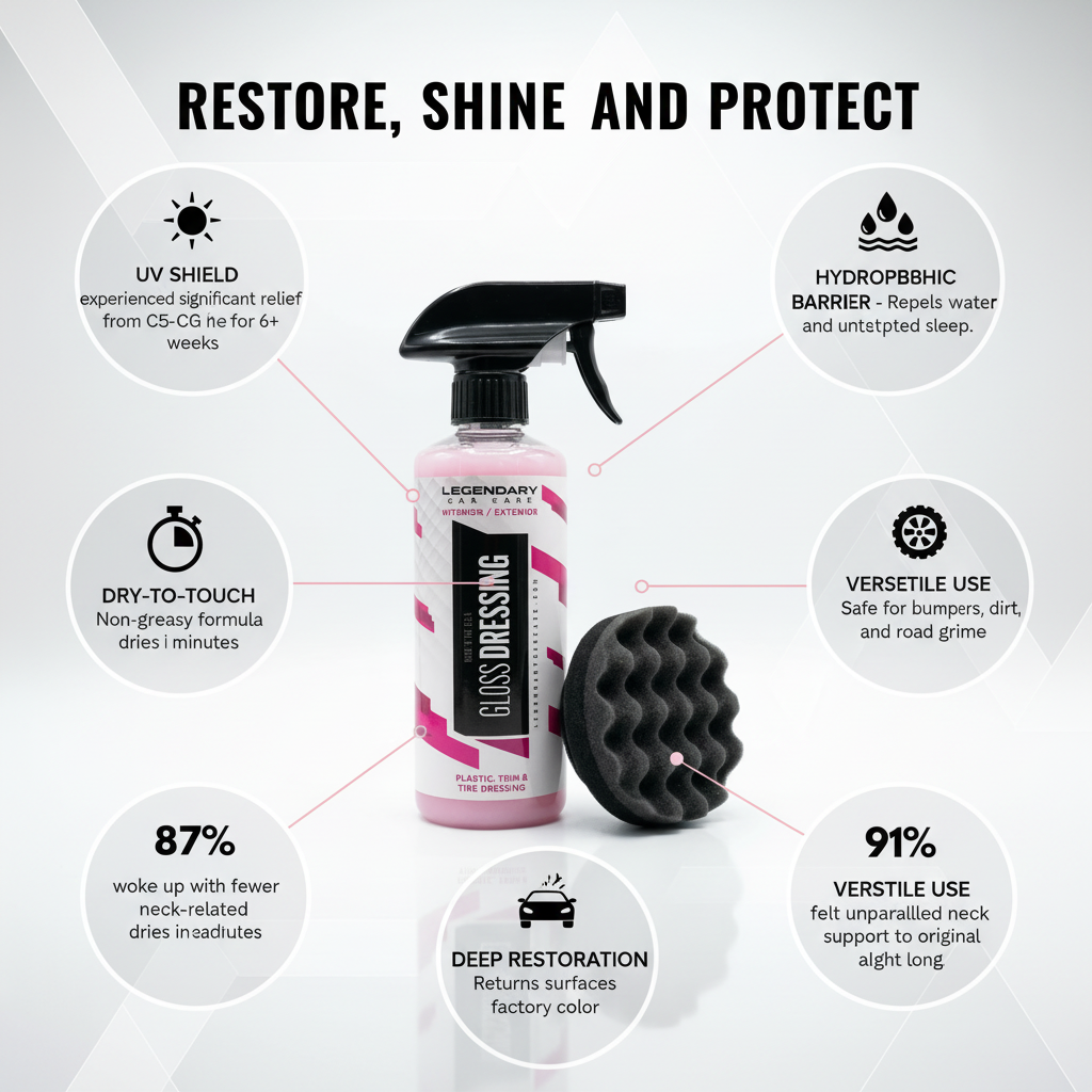 Gloss Plastic Trim Dressing with Applicator